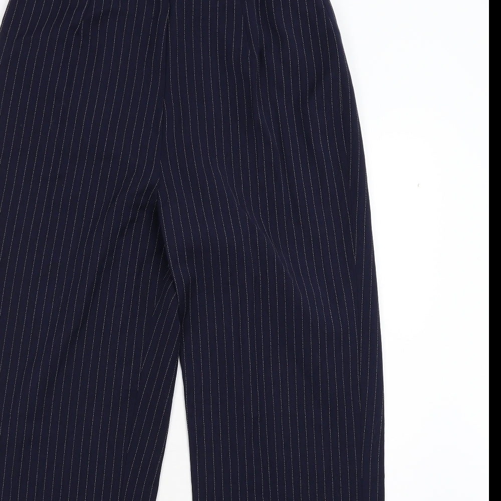 Equation Womens Blue Striped  Trousers  Size 14 L29 in