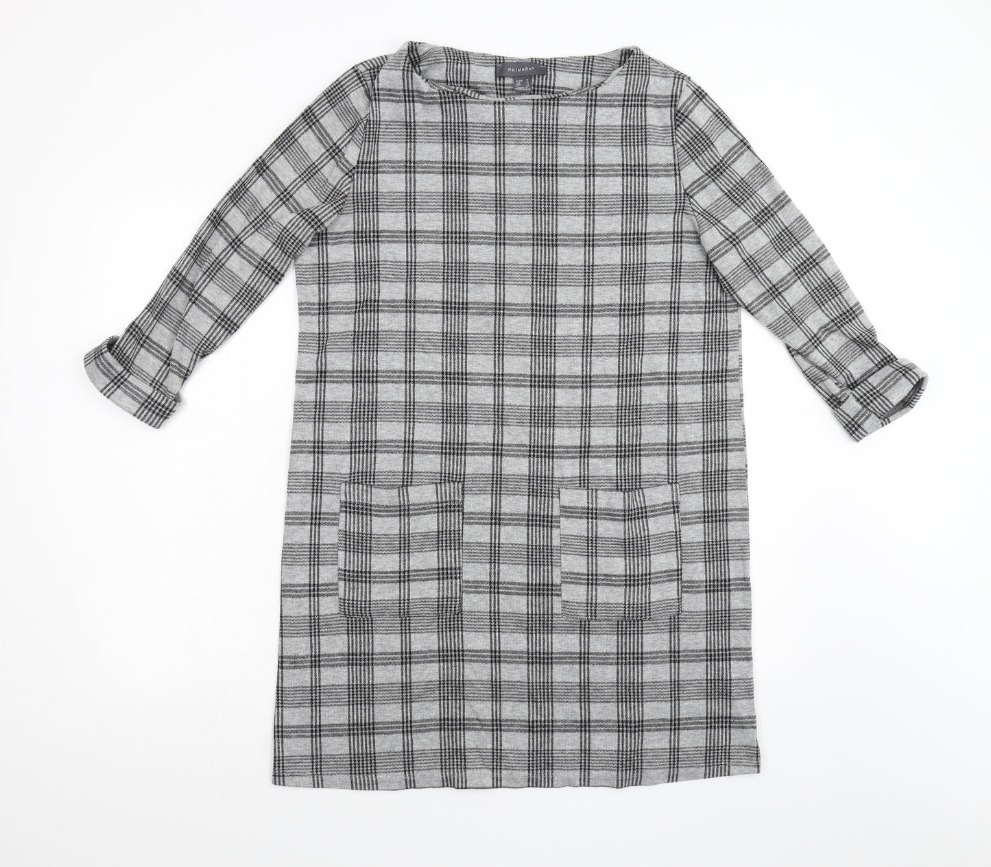 Primark Womens Grey Check  Shift  Size 14