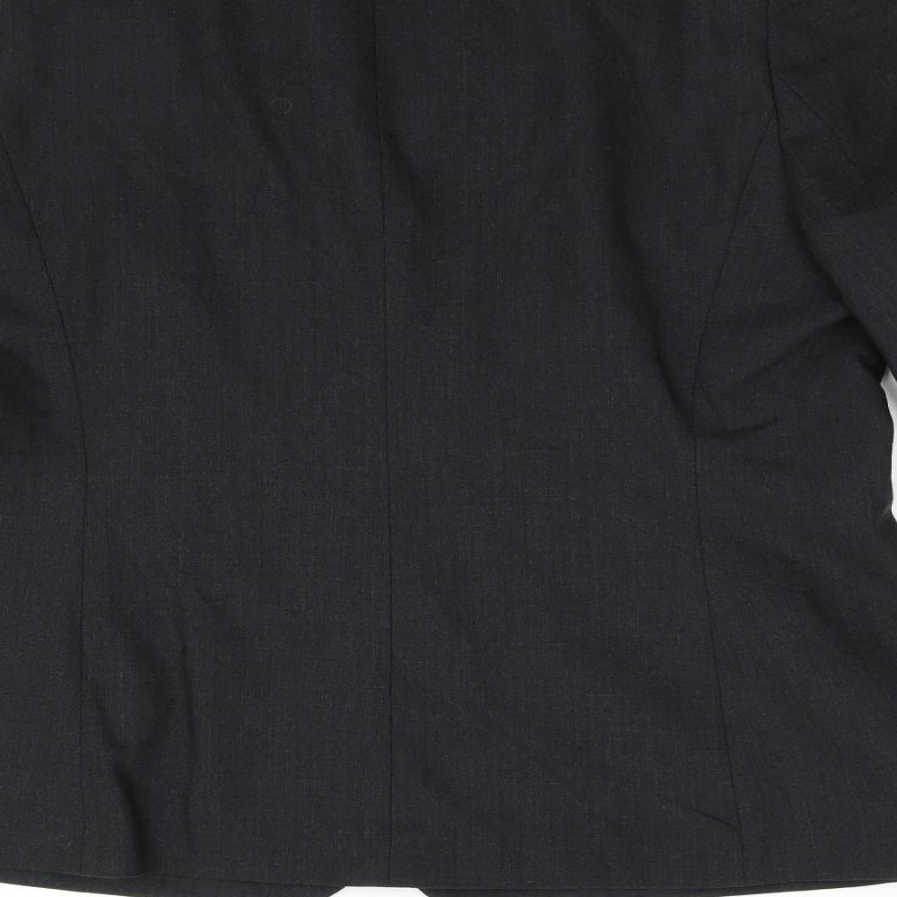 Monaco Womens Grey   Jacket Suit Jacket Size 16