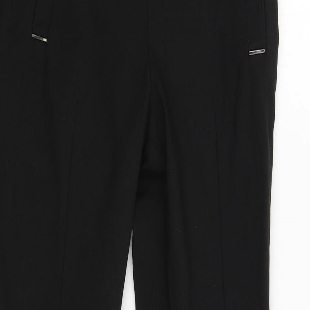 H&M Womens Black   Trousers  Size 4 L28 in
