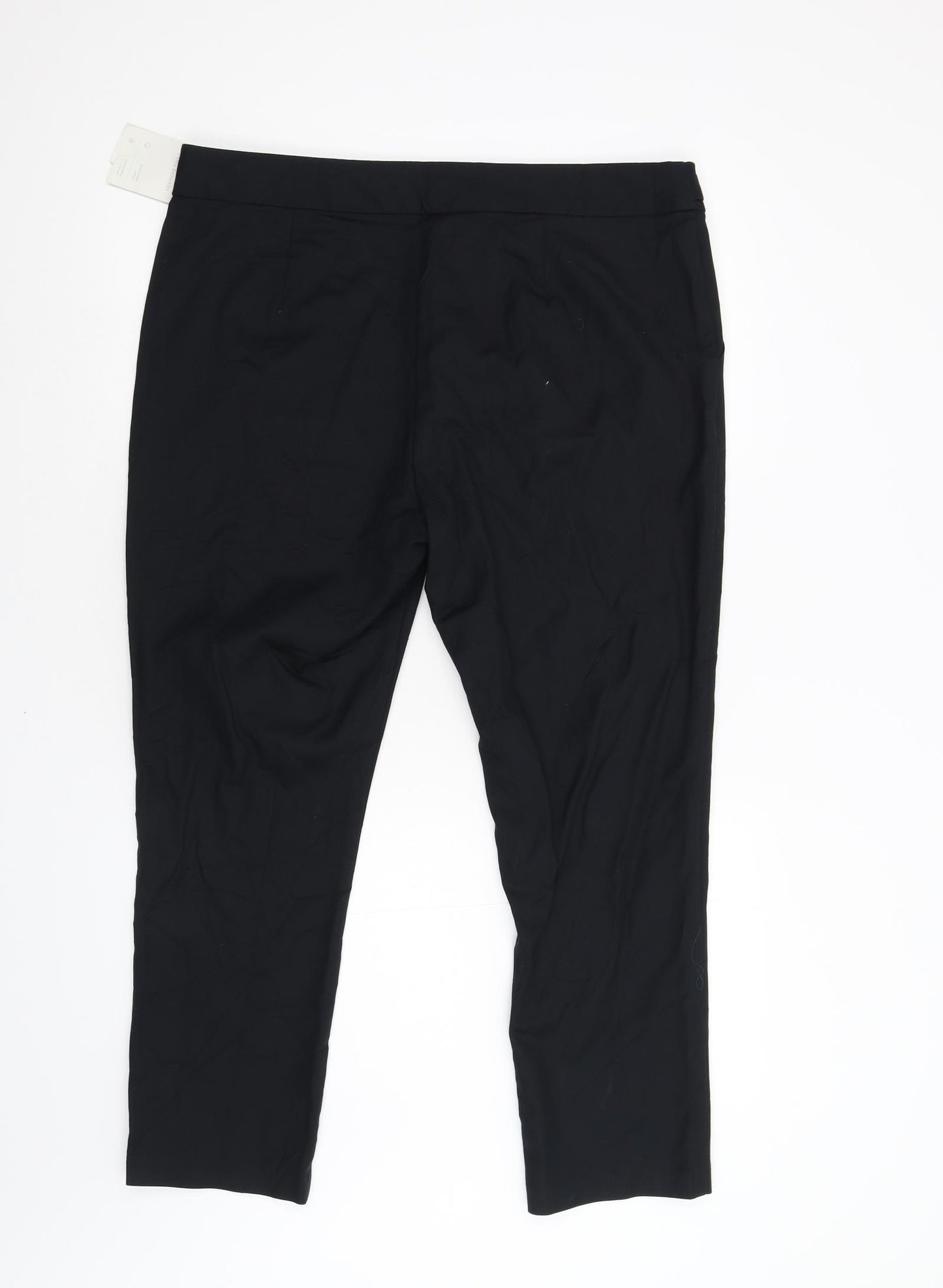 F&F Womens Black   Trousers  Size 16 L25 in
