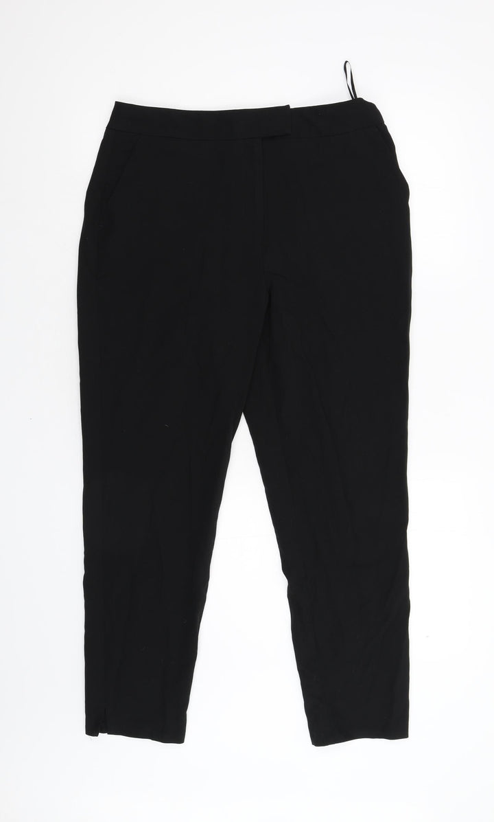F&F Womens Black Trousers Size 10 L27 in