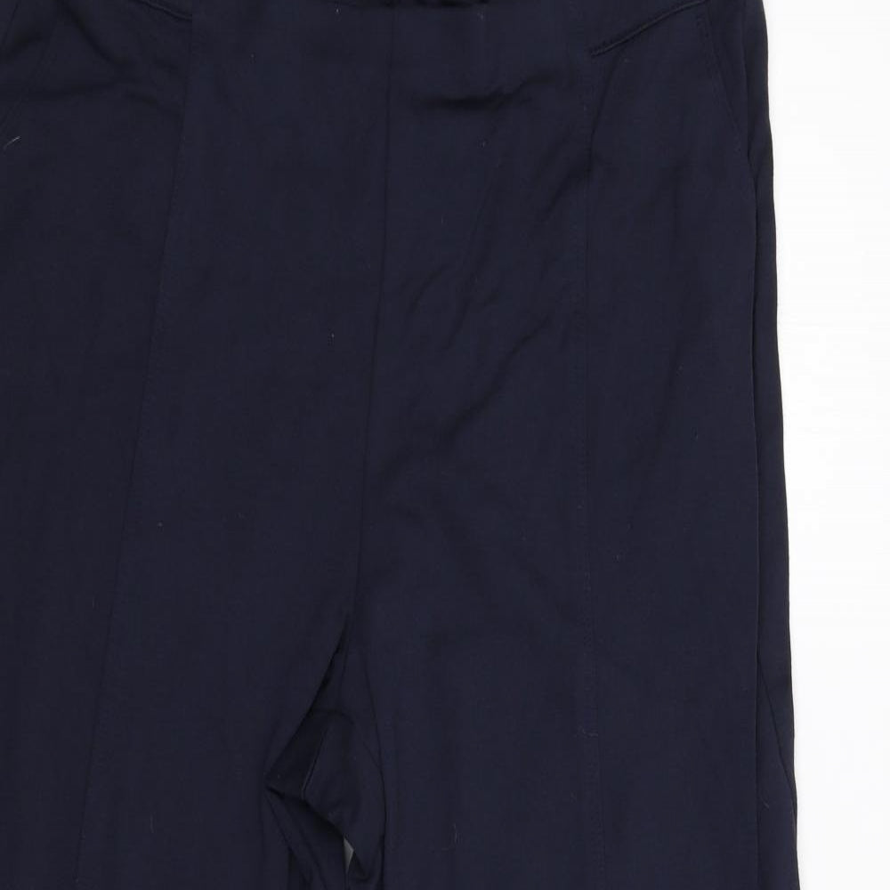 M&S Womens Blue   Trousers  Size 18 L27 in