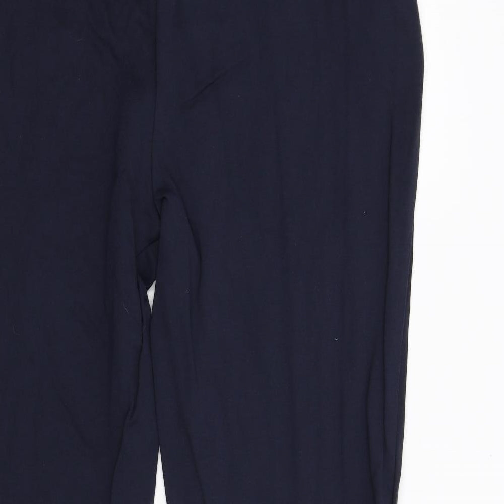 M&S Womens Blue   Trousers  Size 18 L27 in