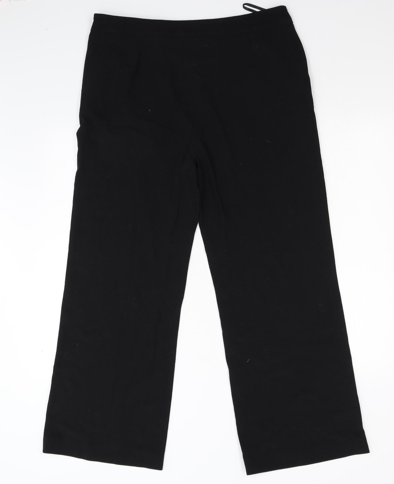 EAST Womens Black   Trousers  Size 14 L28 in