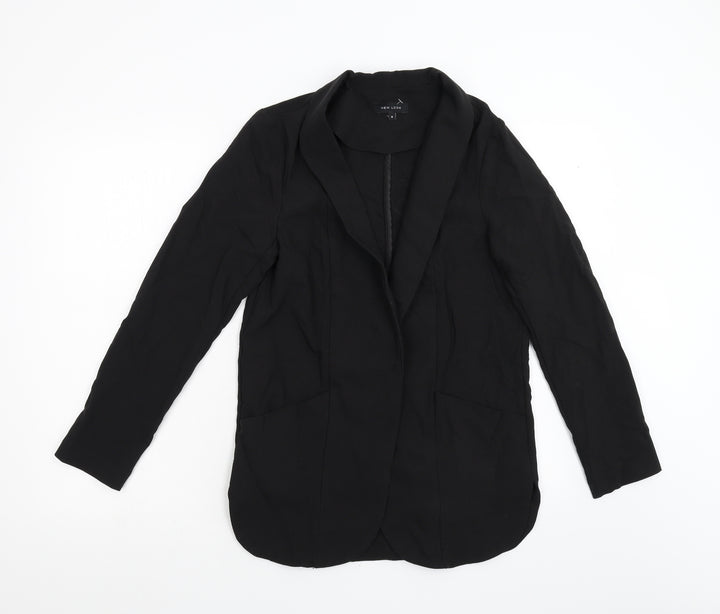 New Look Womens Black Jacket Blazer Size 8