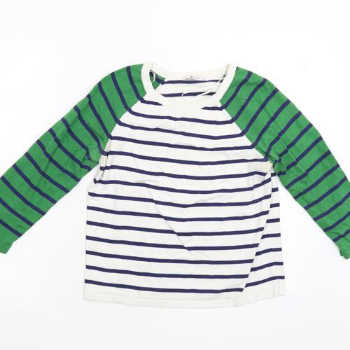 TU Womens Multicoloured Striped Knit Pullover Jumper Size 10