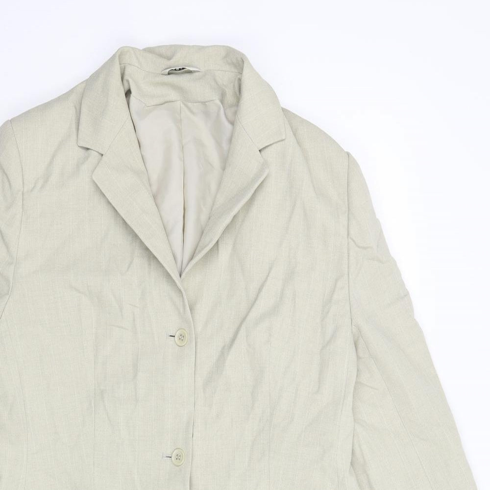 George Womens Beige   Overcoat Coat Size 16