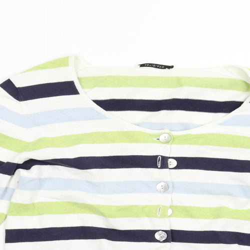 Artigiano Womens Multicoloured Striped  Pullover Jumper Size L