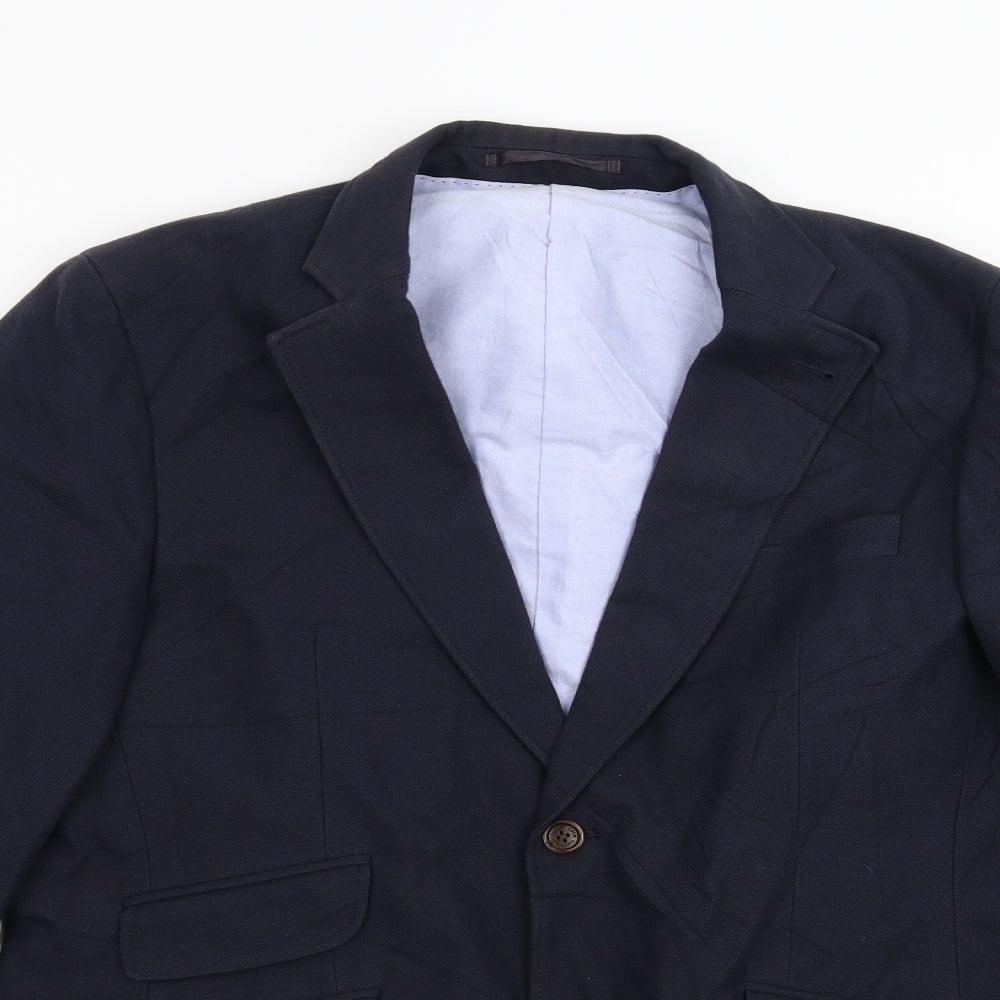Crew Clothing Company Mens Blue   Jacket Blazer Size 40