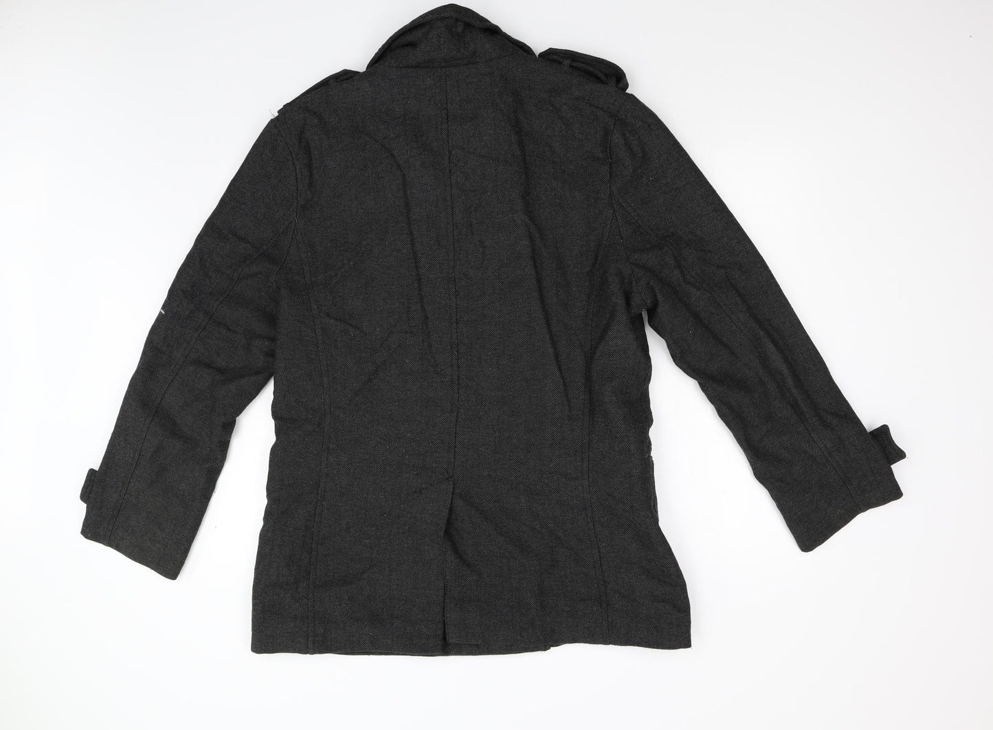 New Look Mens Grey   Overcoat Coat Size XL