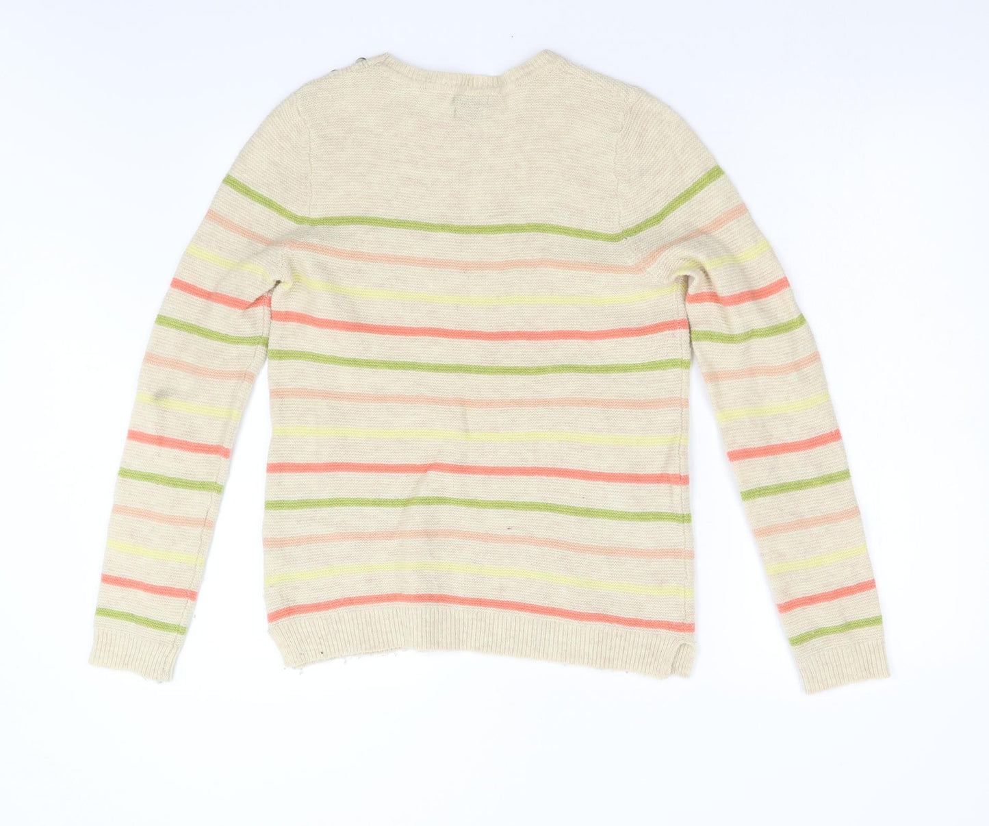 KEW Womens Multicoloured Striped Knit Pullover Jumper Size 12