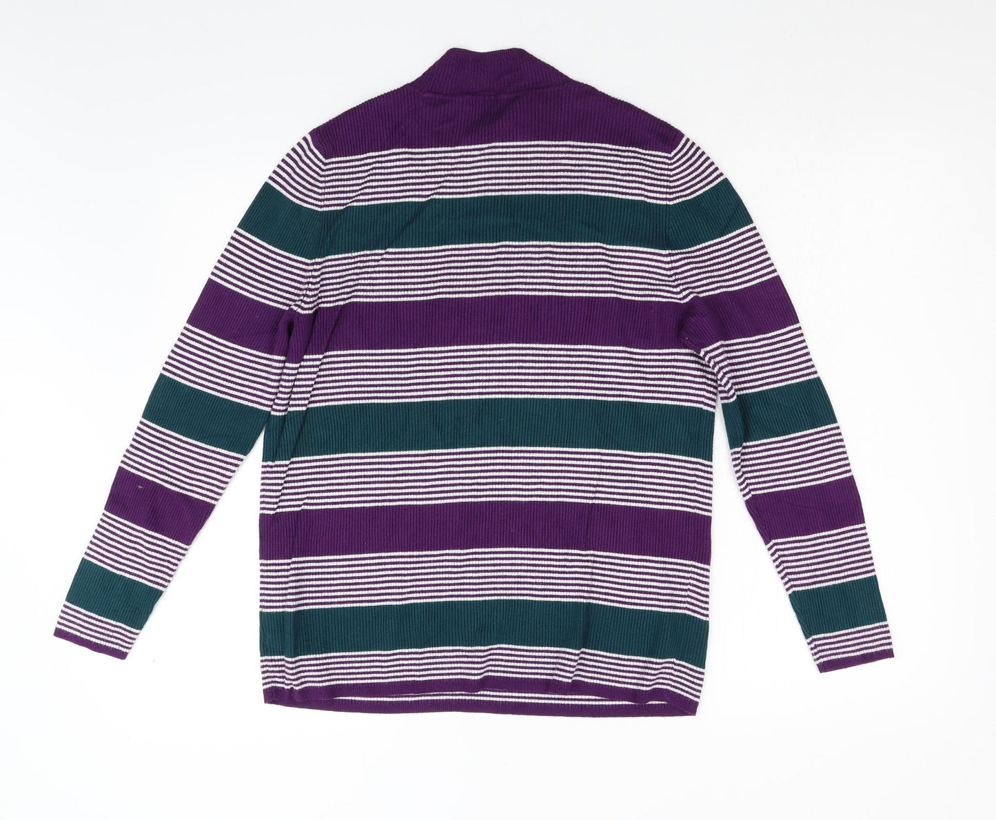George Womens Multicoloured Striped Knit Pullover Jumper Size 20