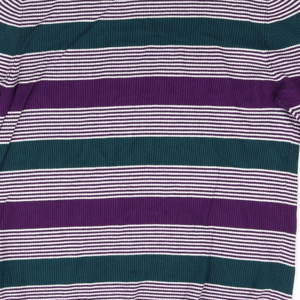 George Womens Multicoloured Striped Knit Pullover Jumper Size 20