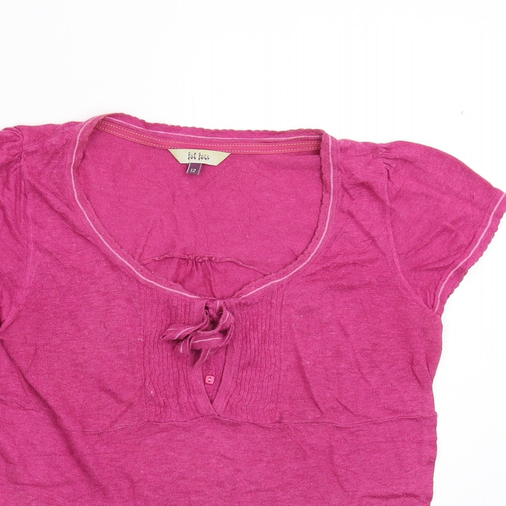 Fat Face Womens Pink   Pullover Jumper Size 12