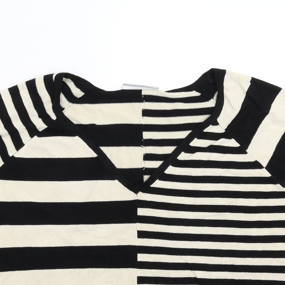 Wallis Womens Multicoloured Striped Knit Pullover Jumper Size 16