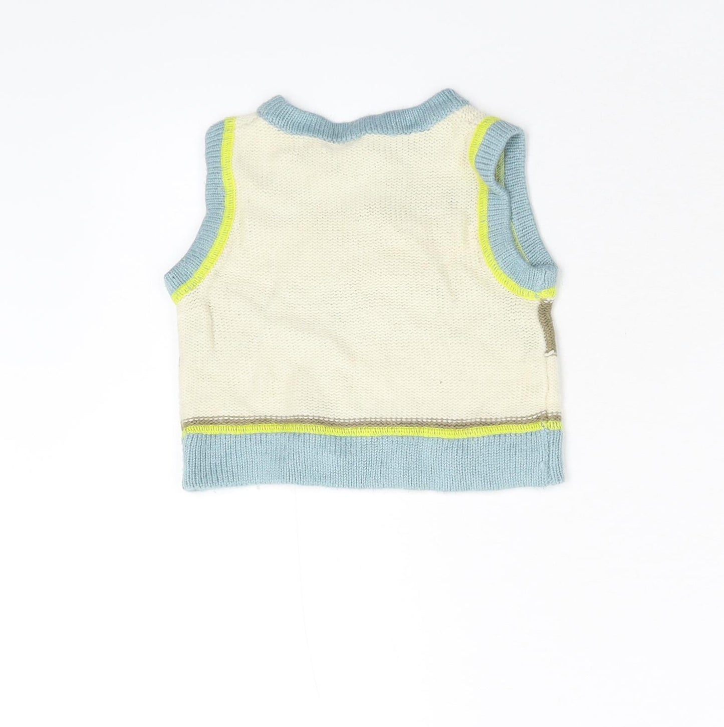 NEXT Baby Multicoloured Striped Knit Pullover Jumper Size 3-6 Months