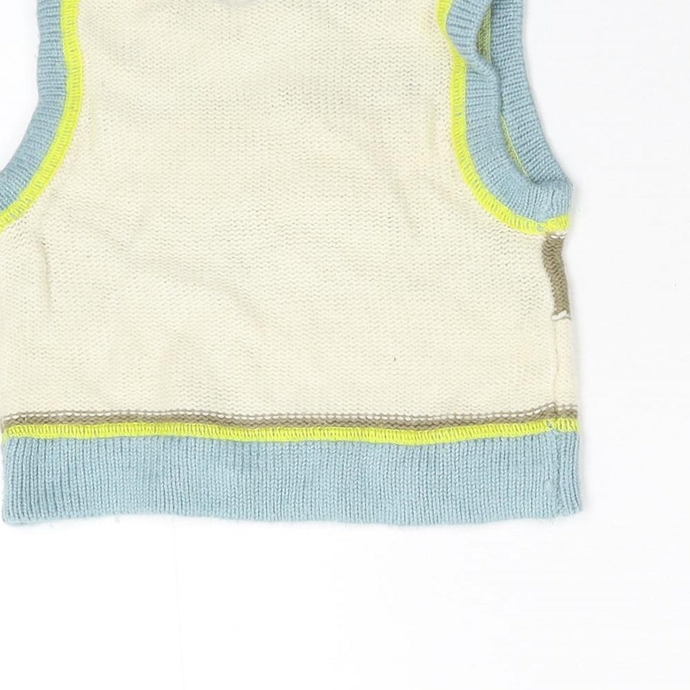 NEXT Baby Multicoloured Striped Knit Pullover Jumper Size 3-6 Months
