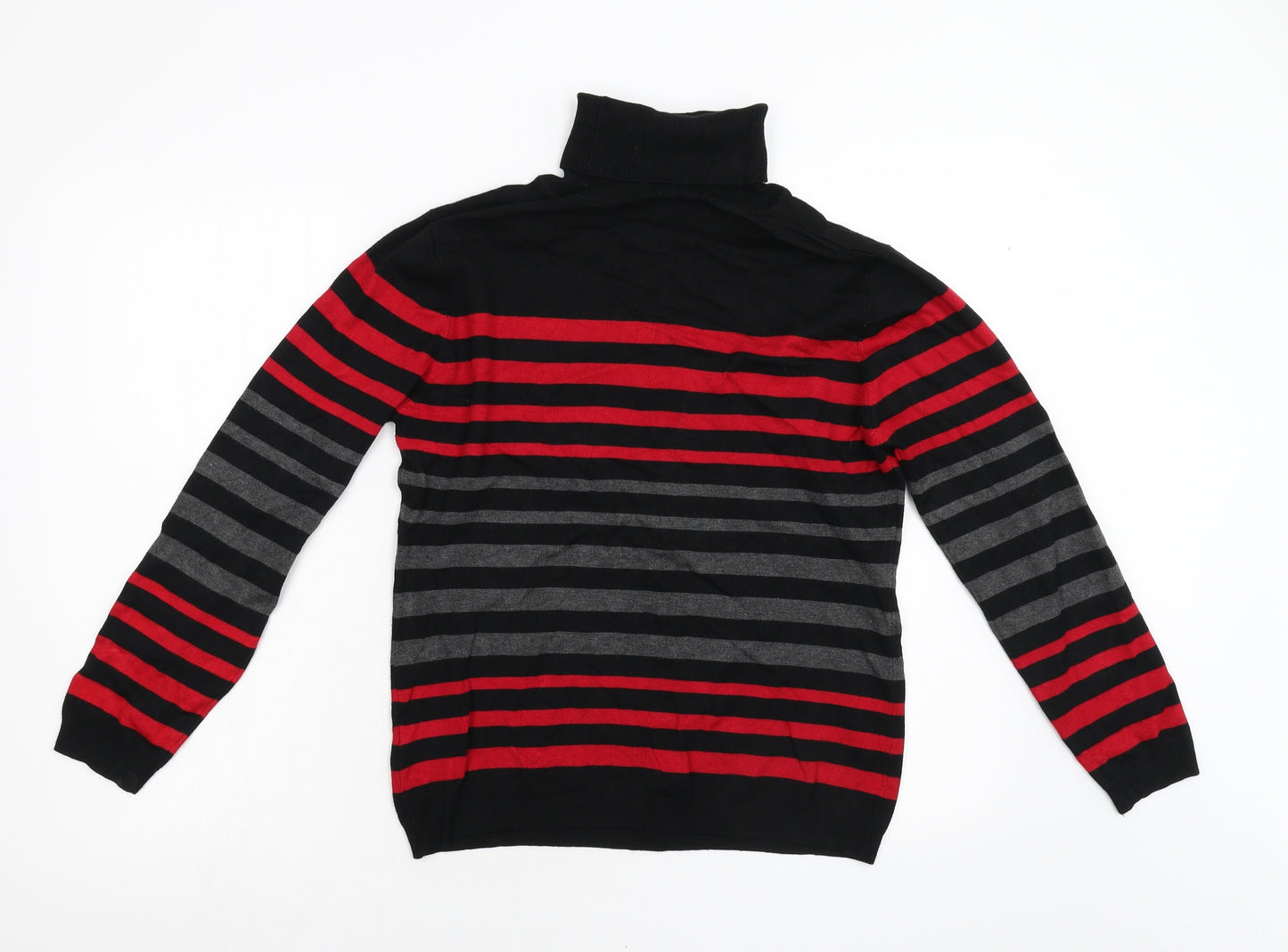 Paramour Womens Multicoloured Striped Knit Pullover Jumper Size M