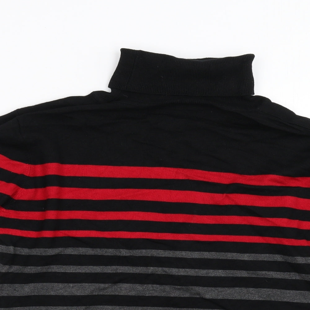 Paramour Womens Multicoloured Striped Knit Pullover Jumper Size M
