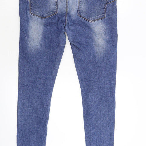 Primark Womens Blue  Denim Skinny Jeans Size 12 L31 in