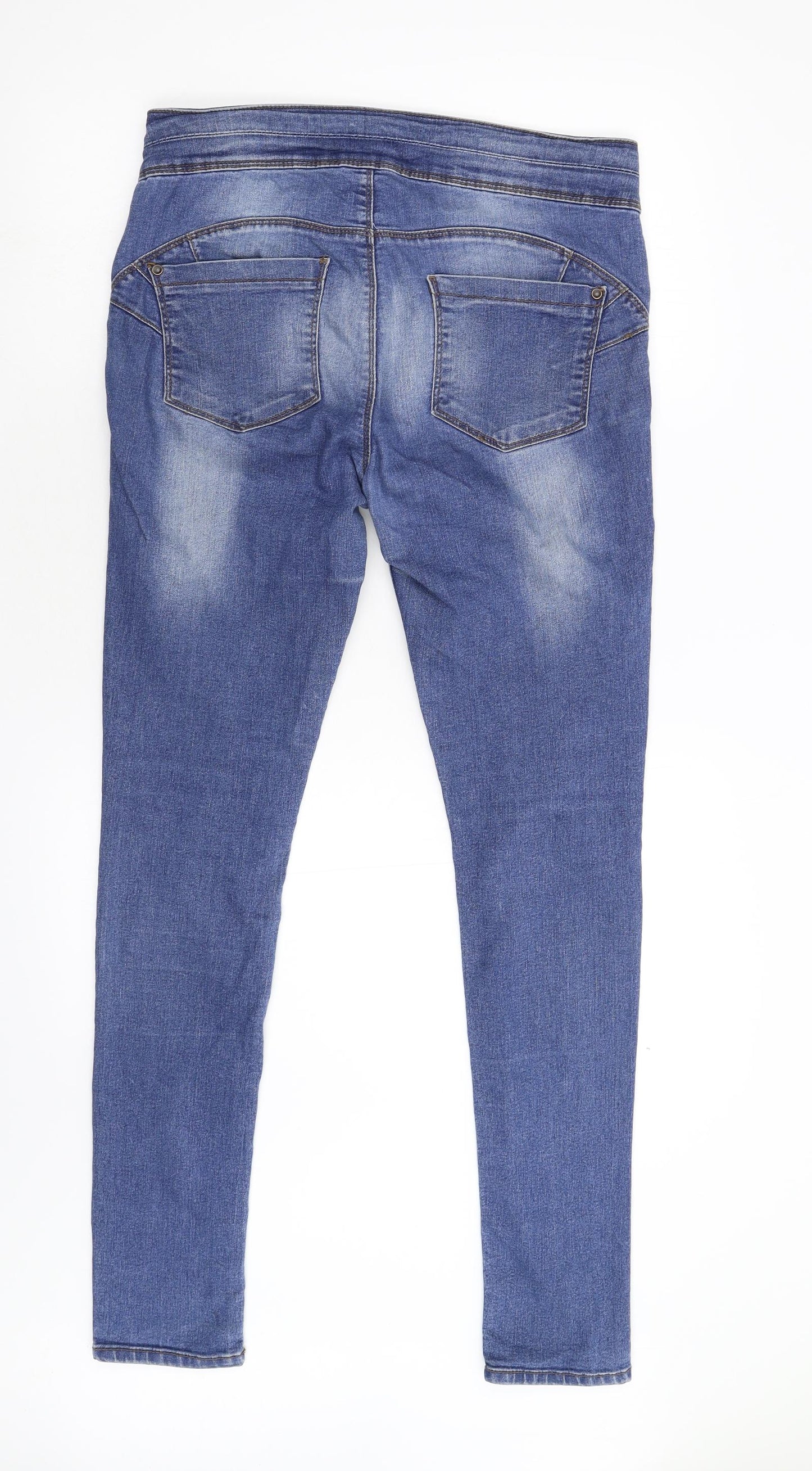 Primark Womens Blue  Denim Skinny Jeans Size 12 L31 in