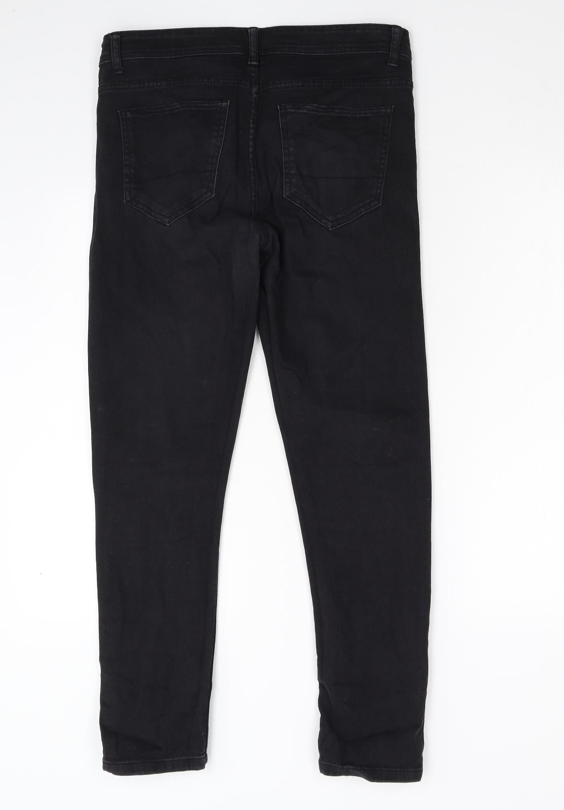 Primark Womens Black  Denim Skinny Jeans Size 32 L30 in