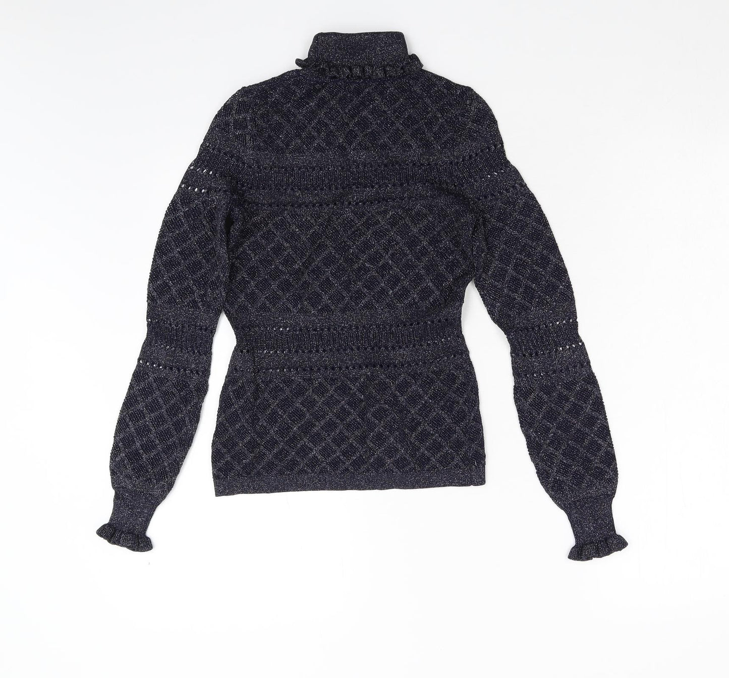 River Island Womens Blue  Knit Pullover Jumper Size 10