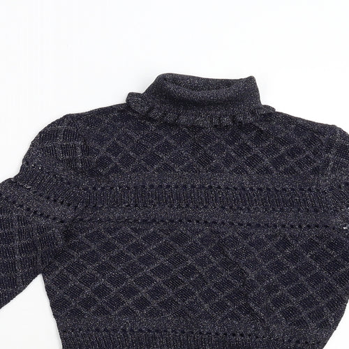 River Island Womens Blue  Knit Pullover Jumper Size 10