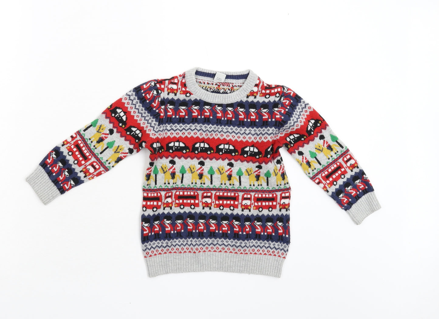 TU Boys Multicoloured  Knit Pullover Jumper Size 3-4 Years