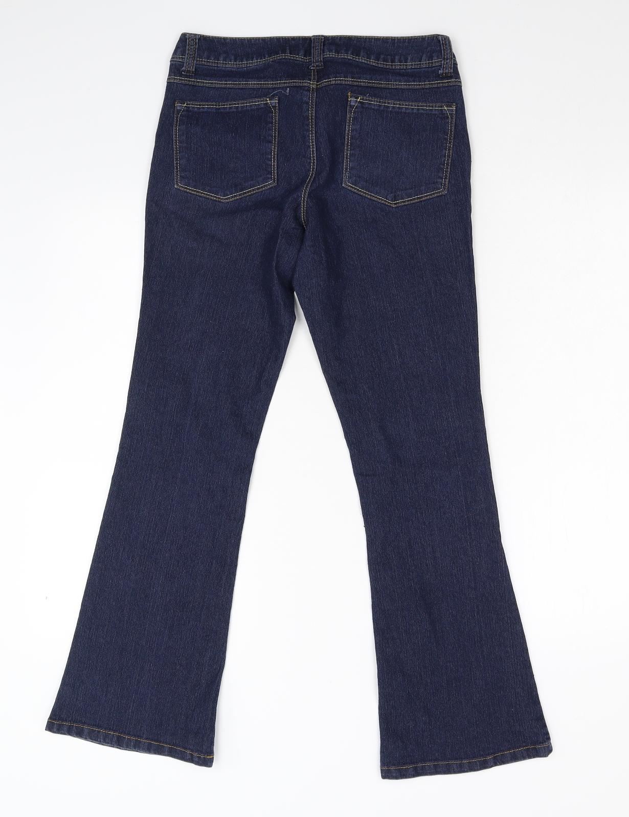 Dorothy Perkins Womens Blue  Denim Bootcut Jeans Size 10 L27 in