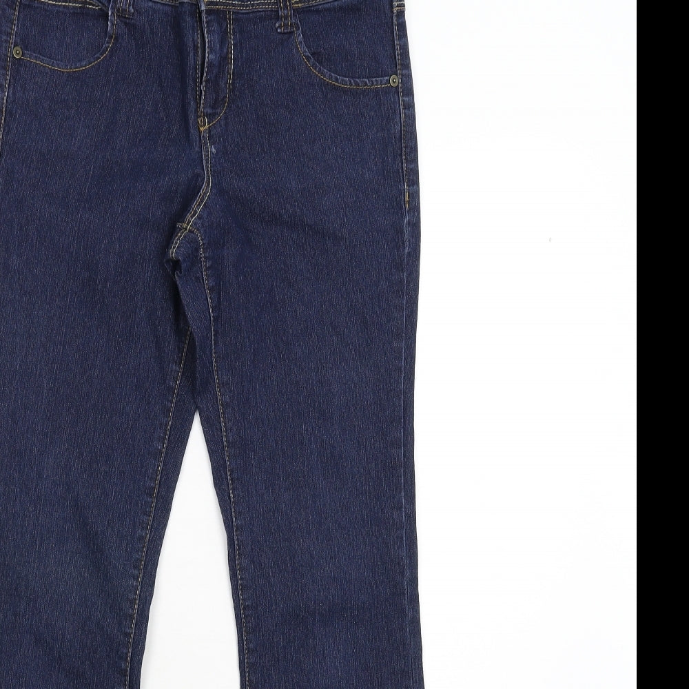 Dorothy Perkins Womens Blue  Denim Bootcut Jeans Size 10 L27 in
