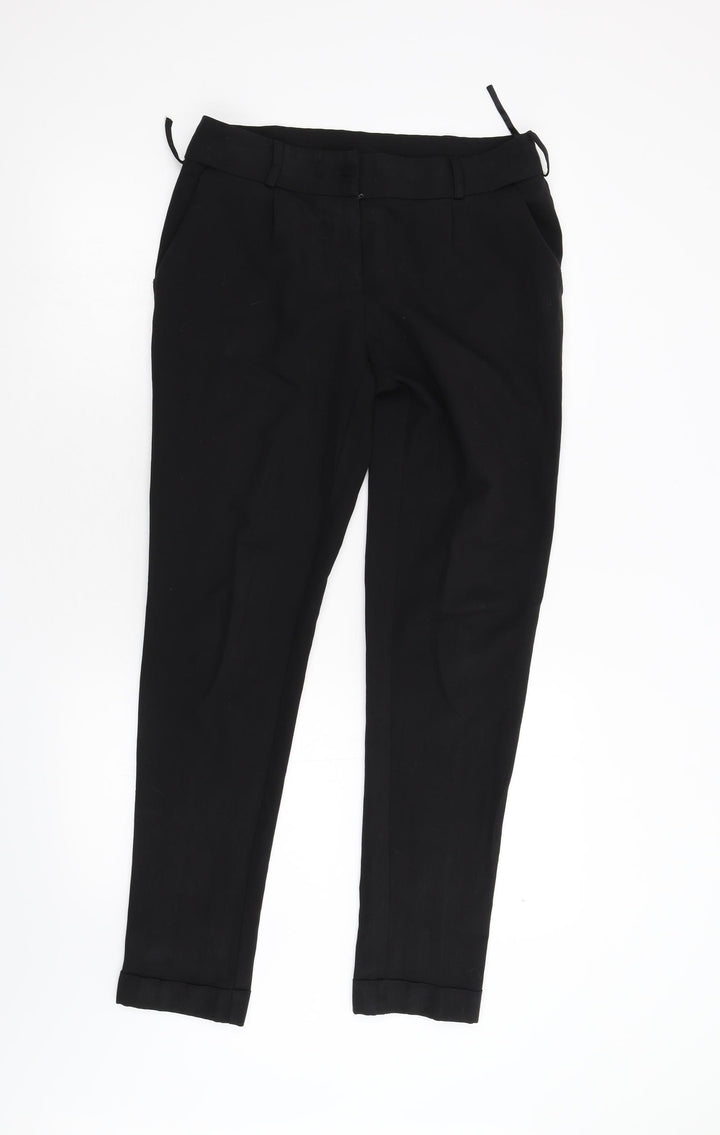 New Look Womens Black Trousers Size 8 L30 in