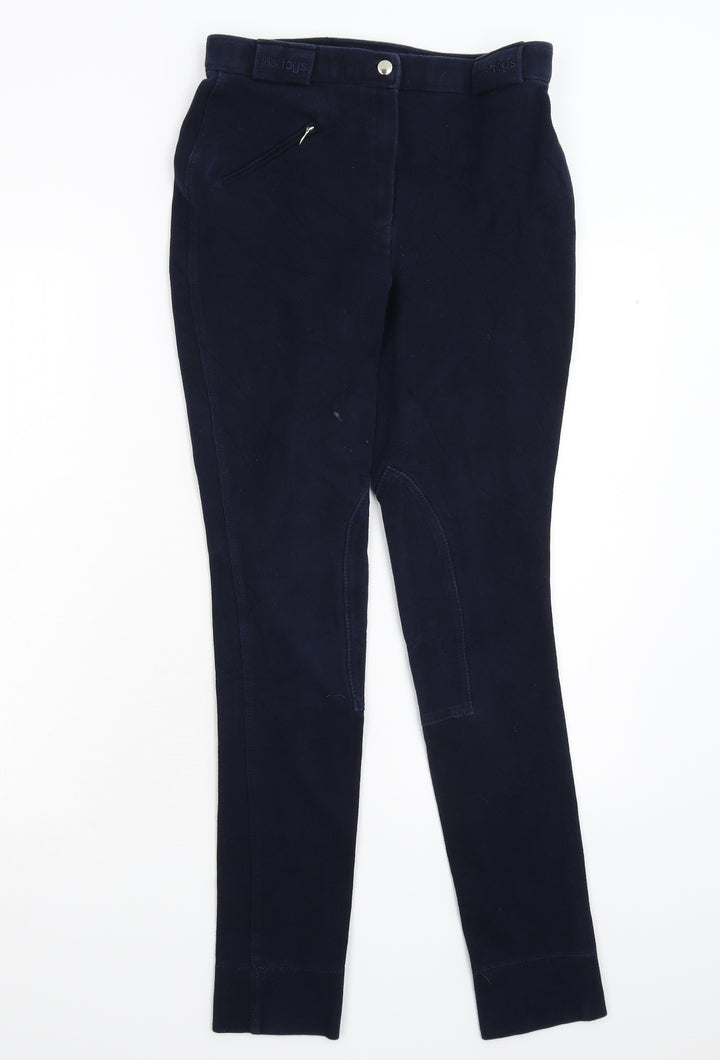 Just Togs Womens Blue Trousers Size 30 L30 in - Jodhpurs