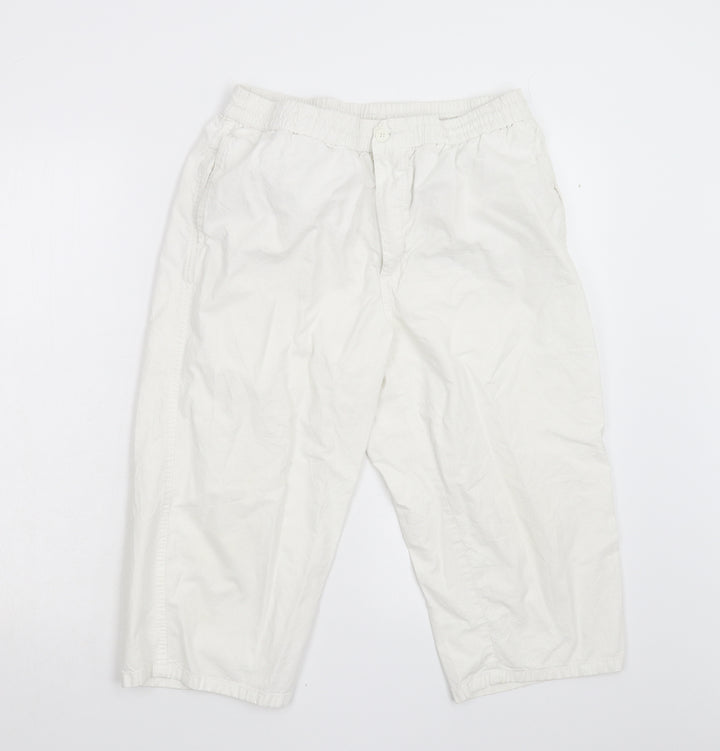 La Redoute Womens White Bermuda Shorts Size L