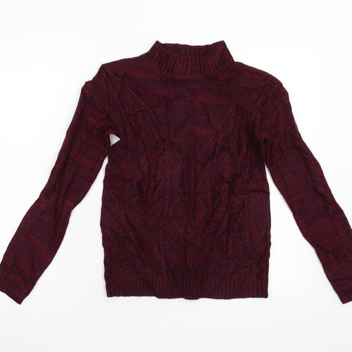Matalan Womens Red  Knit Pullover Jumper Size S