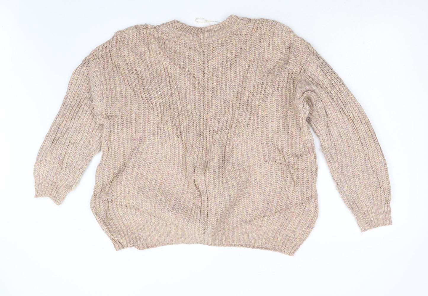 George Womens Pink  Knit Pullover Jumper Size L