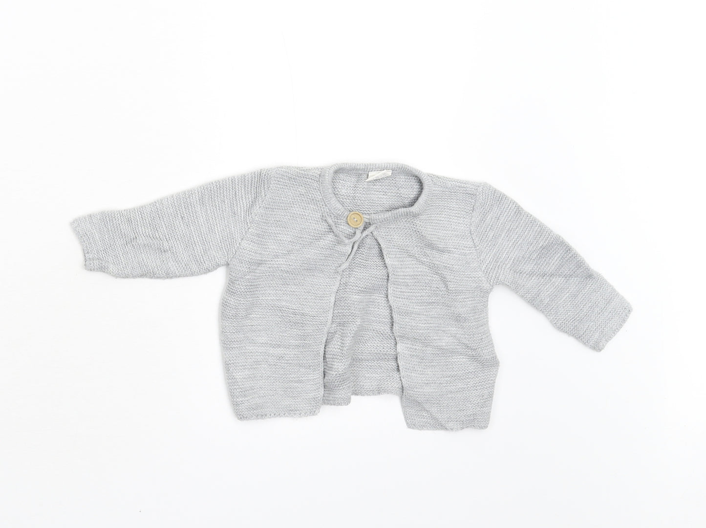 Preworn Baby Grey   Cardigan Jumper Size 12-18 Months