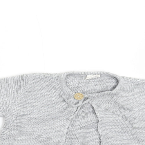 Preworn Baby Grey   Cardigan Jumper Size 12-18 Months