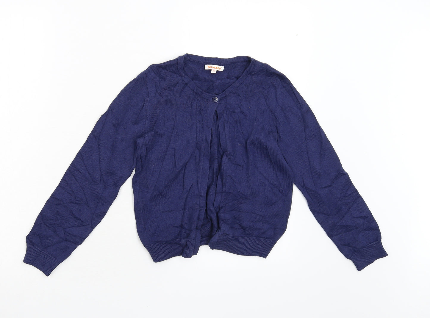 Blue Zoo Girls Blue  Knit Cardigan Jumper Size 11-12 Years