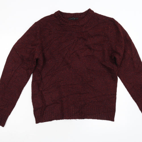 George Mens Red  Knit Pullover Jumper Size S