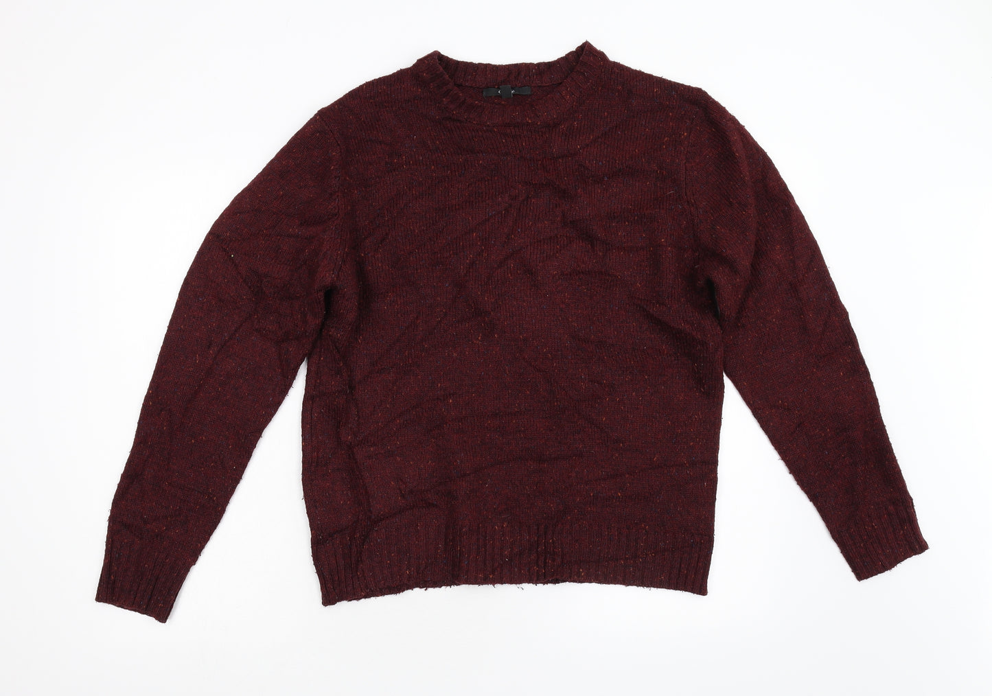 George Mens Red  Knit Pullover Jumper Size S
