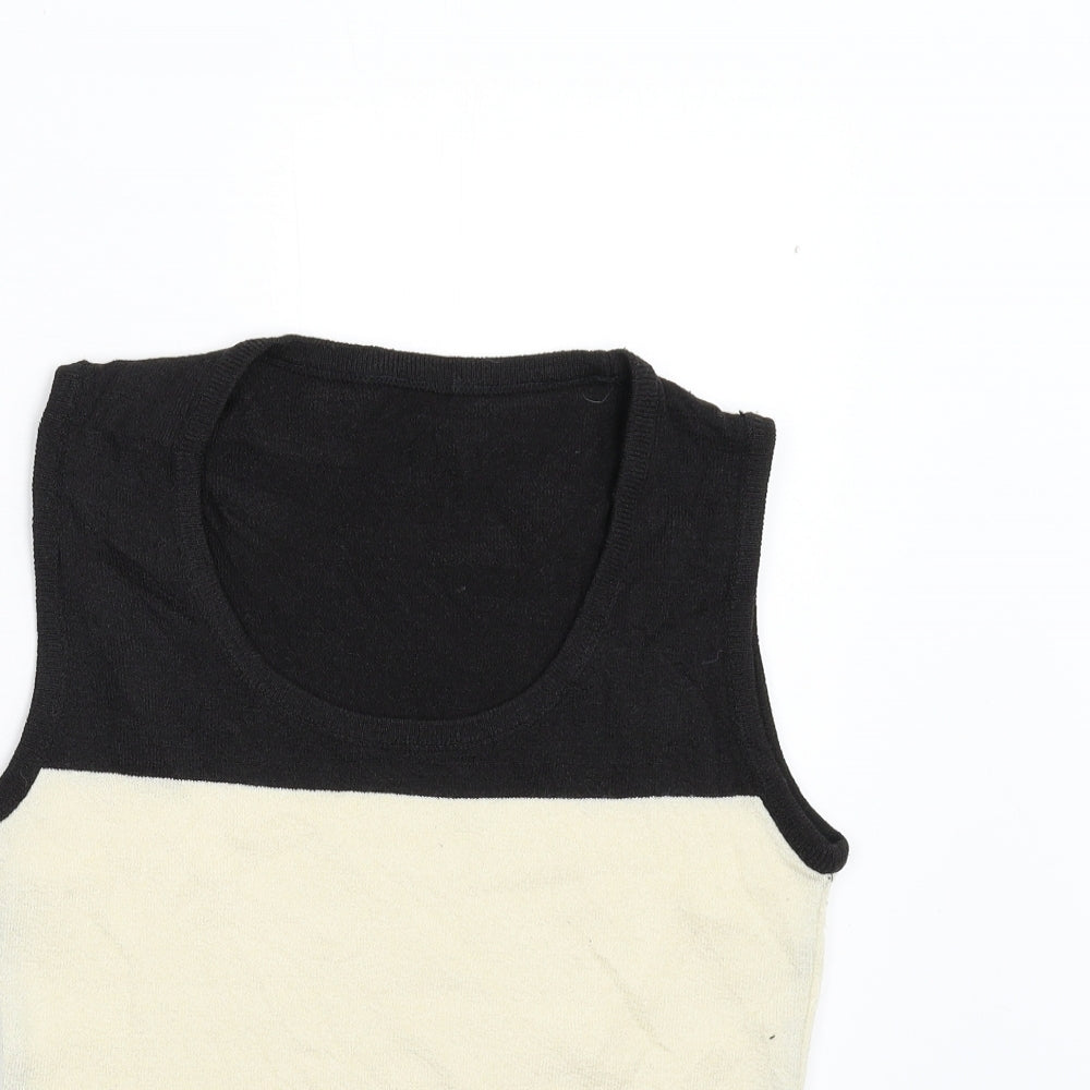 Oasis Womens Black  Knit Pullover Jumper Size M