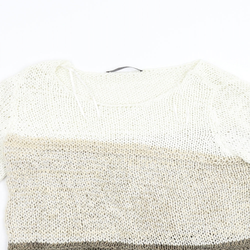 George Womens Beige  Knit Pullover Jumper Size 14