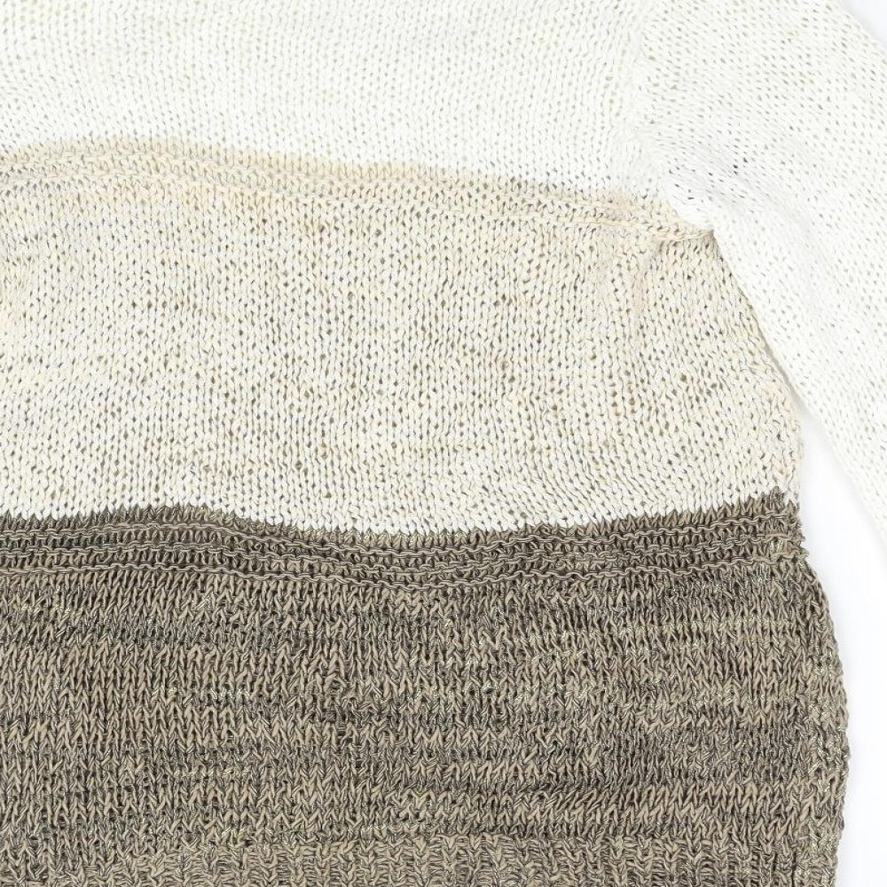 George Womens Beige  Knit Pullover Jumper Size 14