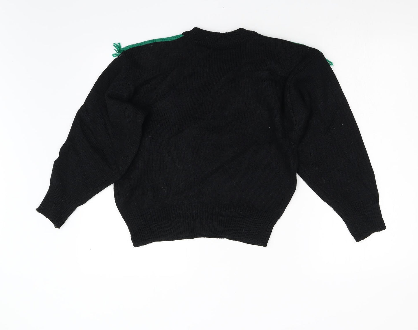 Anne Brooks Womens Black  Knit Pullover Jumper Size S