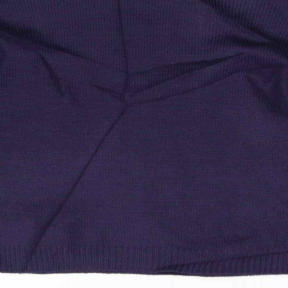 George Womens Blue  Knit Pullover Jumper Size 10  - Festive