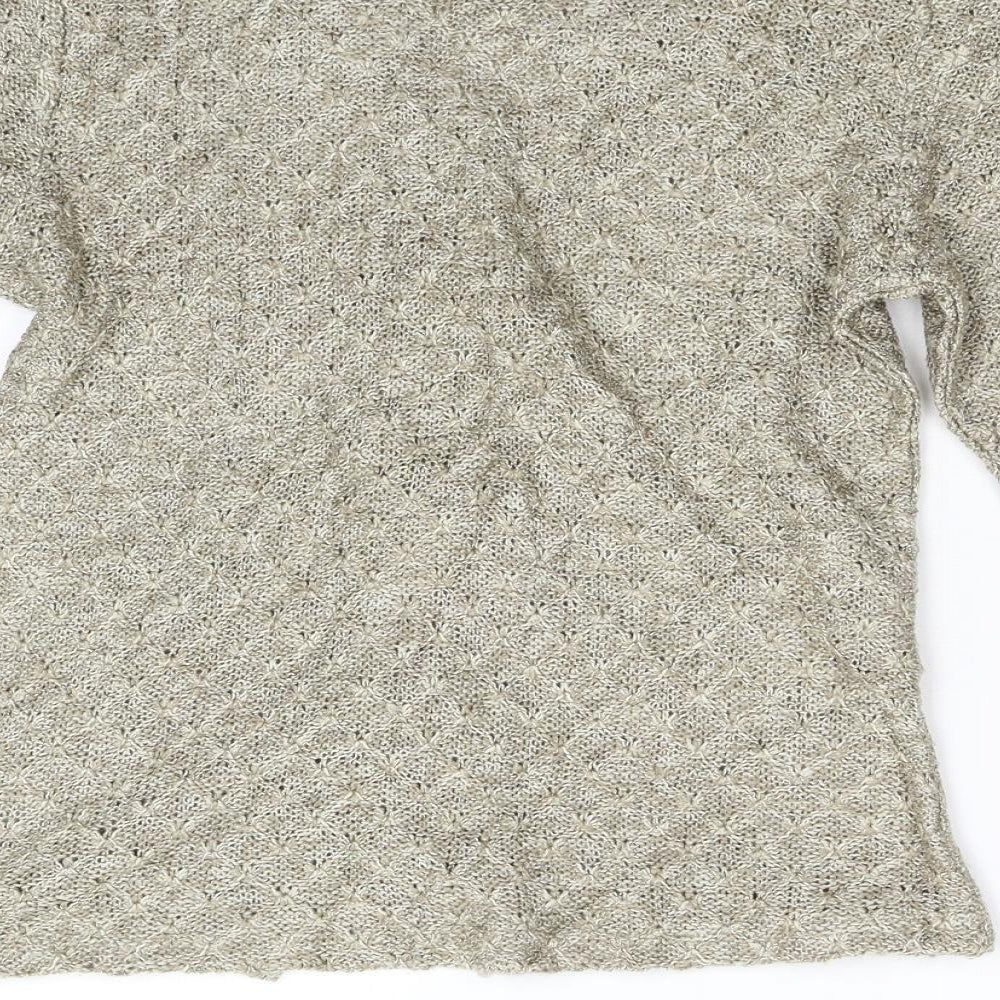 Per Una Womens Beige  Knit Cardigan Jumper Size S