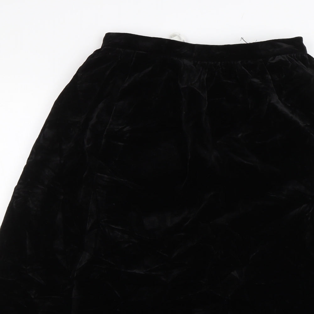 Preworn Womens Black   A-Line Skirt Size 10