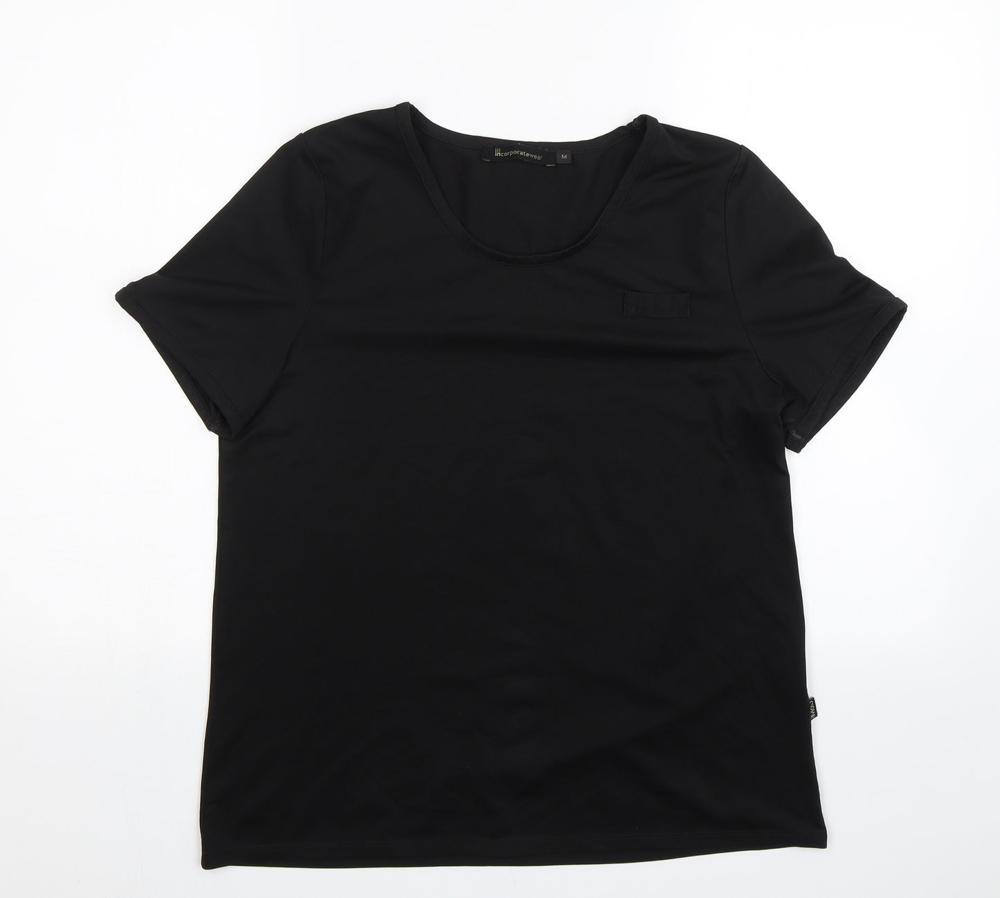 Incorporatewear Womens Black   Basic T-Shirt Size M
